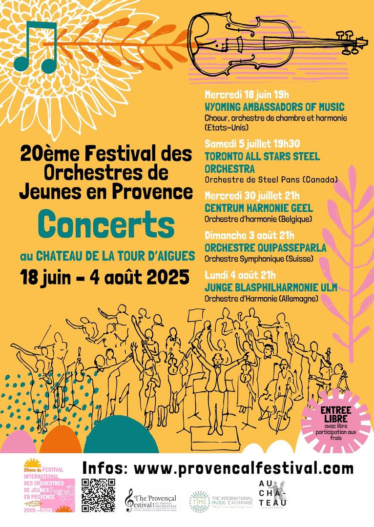 Concerts : Festival International des Orchestres de Jeunes en Provence au Château de la Tour d'Aigues_La Tour-d'Aigues