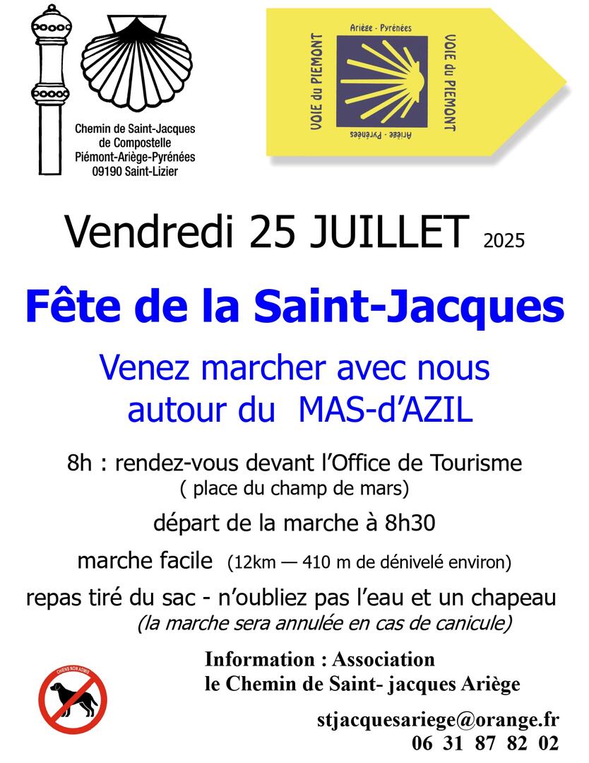Randonnée : Fête de la Saint-Jacques_Le Mas-d'Azil