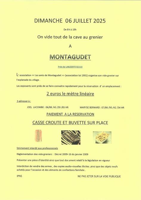 Vide grenier_Montagudet