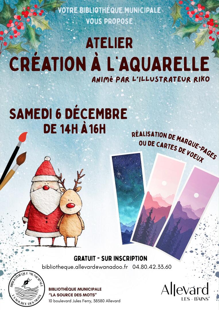 Atelier création à l'aquarelle_Allevard
