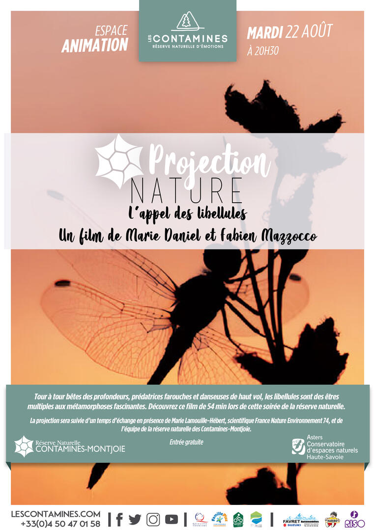 Projection du film L'appel des libellules