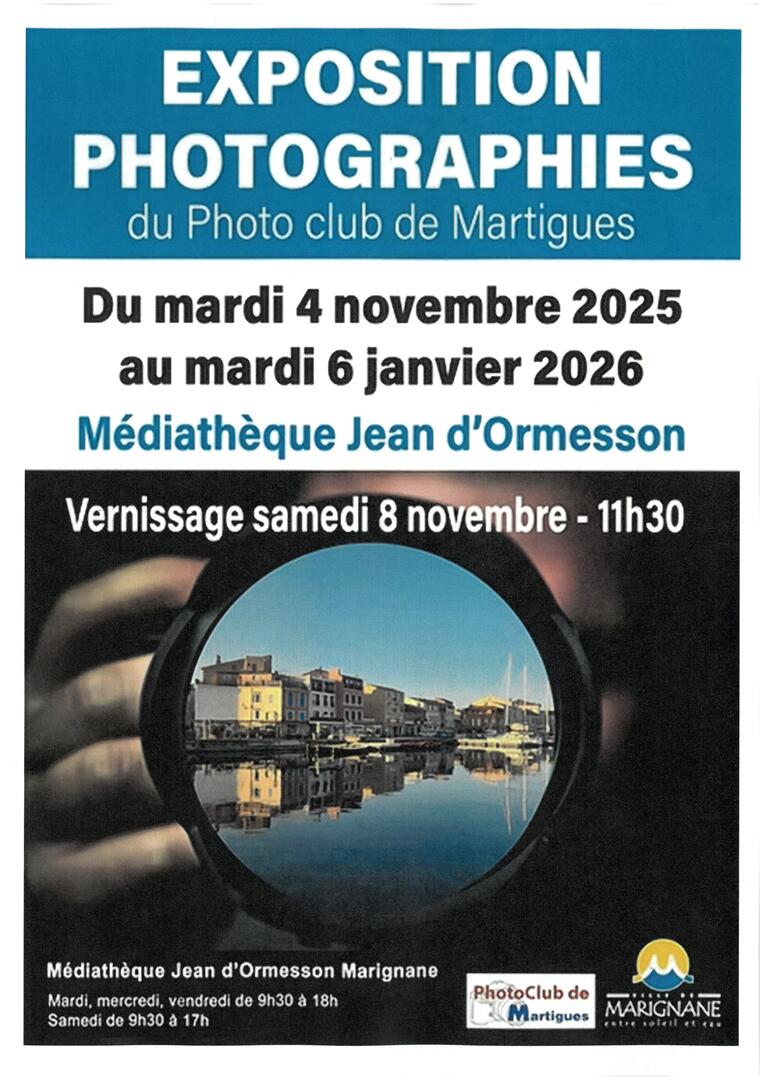 Exposition de photographies : Photo club de Martigues