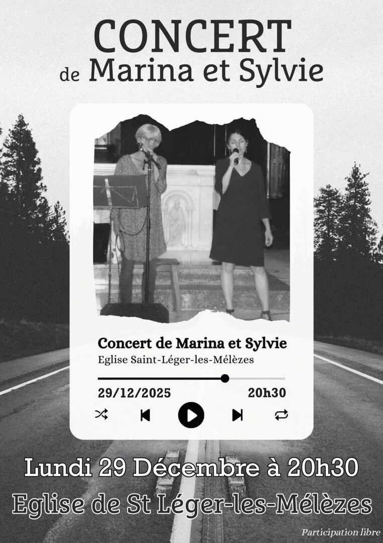 Concert de Marina et Sylvie_Saint-Léger-les-Mélèzes