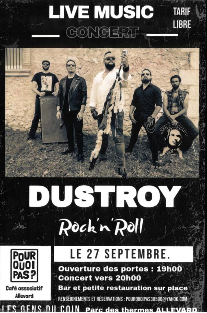 Dustroy en concert au Café associatif - Allevard