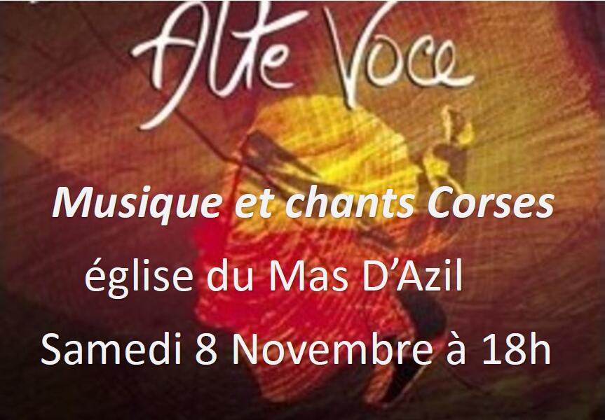 Concert Alte Voce - chants corses_Le Mas-d'Azil