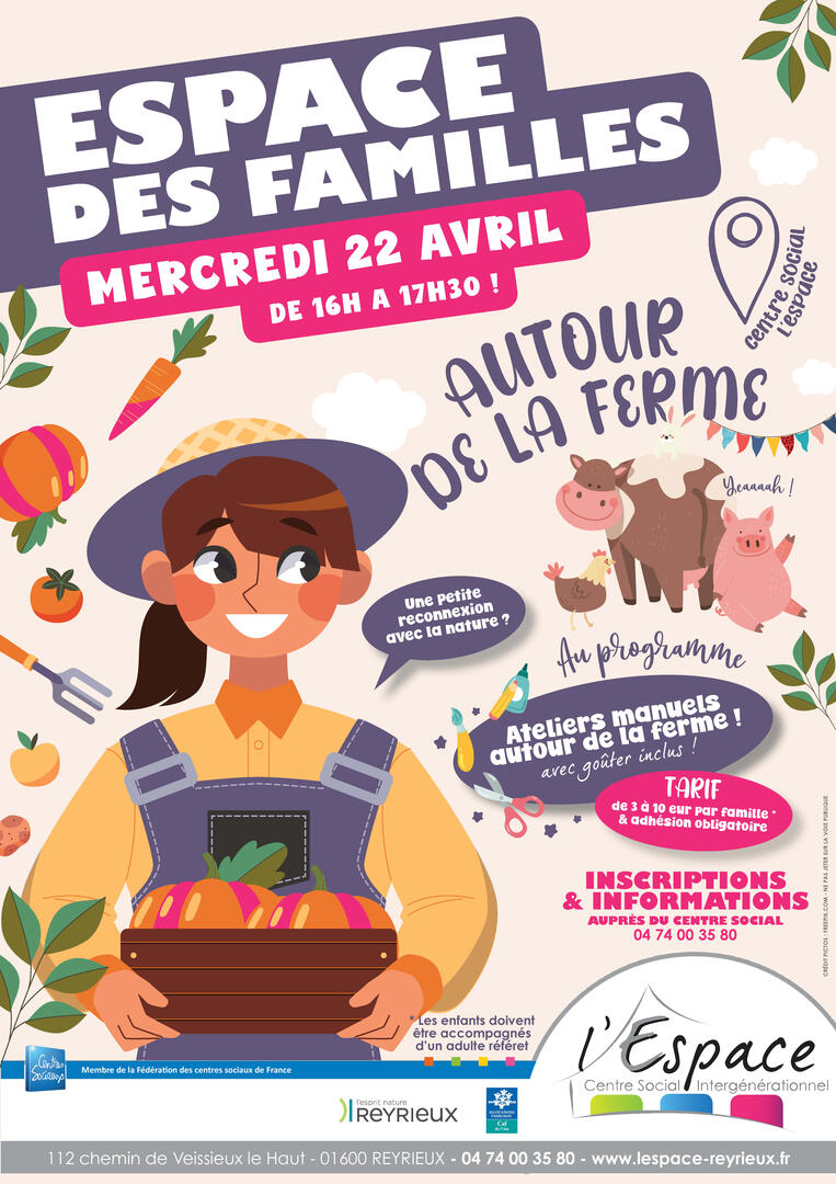 Espace des familles " Autour de la ferme"