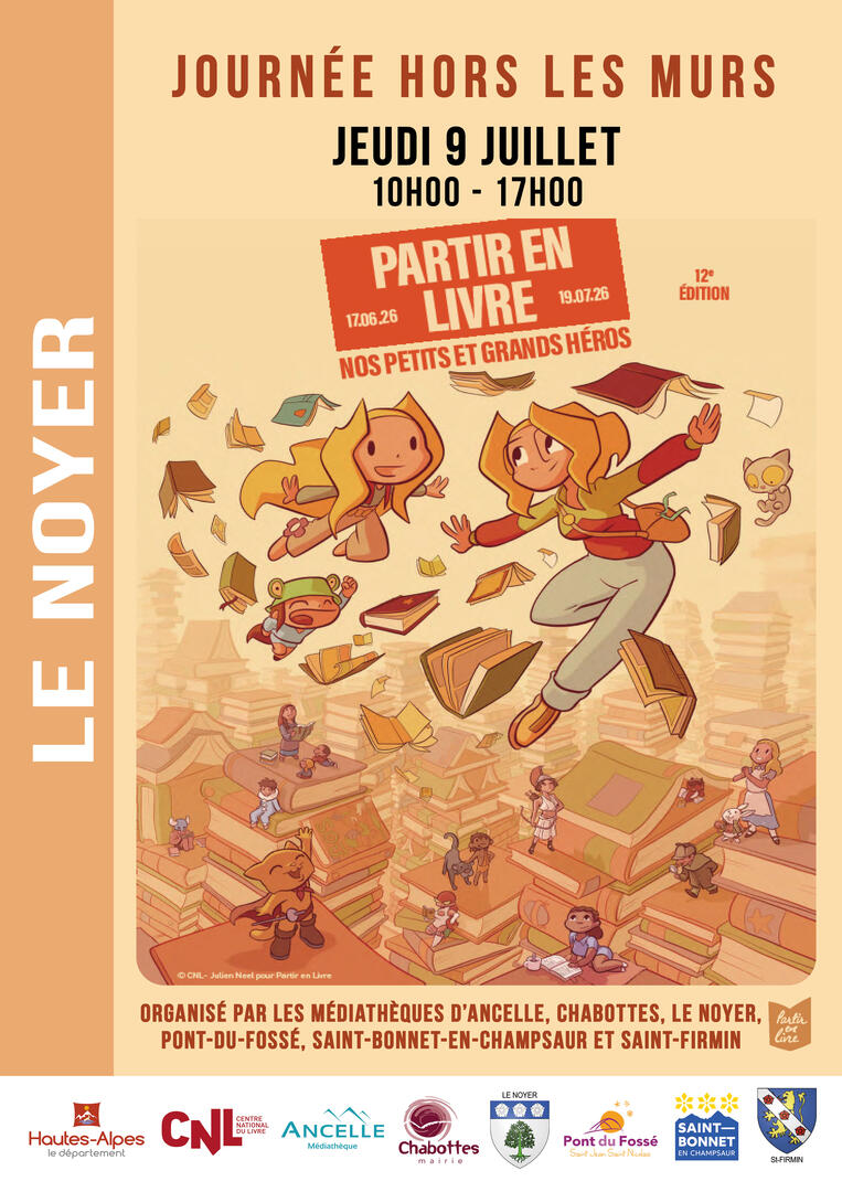 affiche partir en livre 2026 / Le Noyer