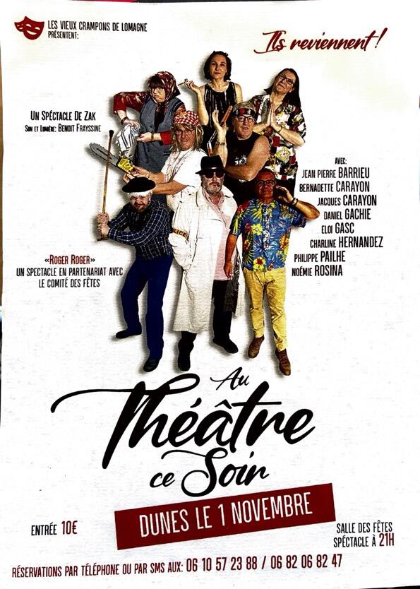 Ils reviennent ! Au Théâtre ce Soir avec Les Vieux Crampons de Lomagne !_Dunes