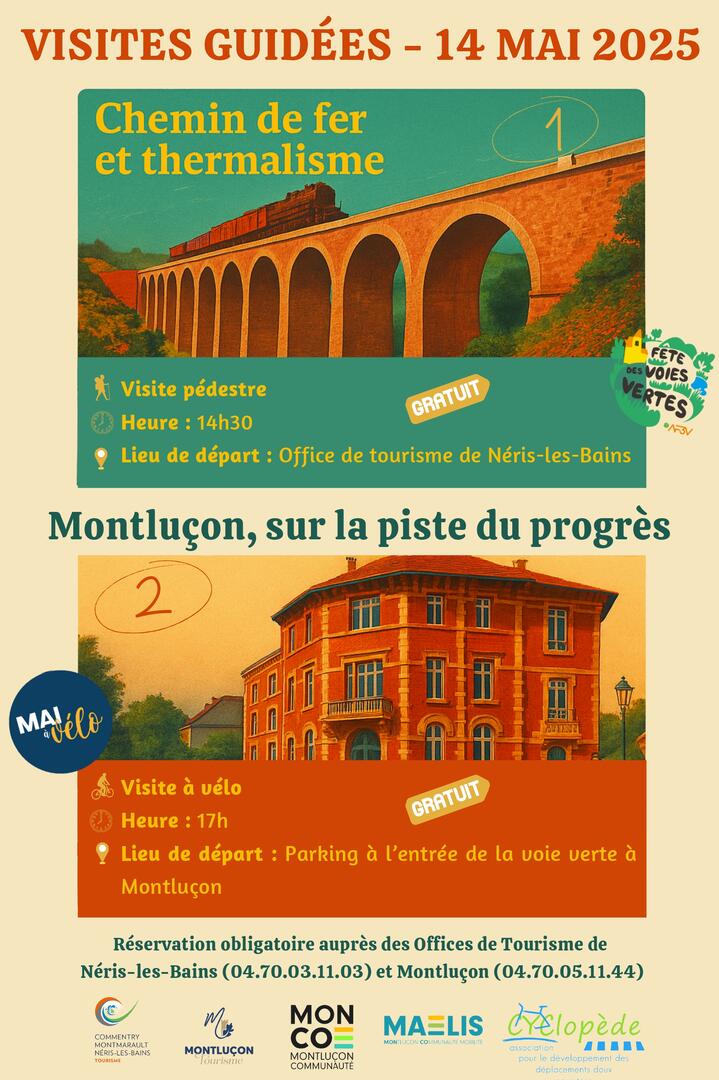 Visite guidée à vélo "Montluçon sur la piste du progrès"_Montluçon