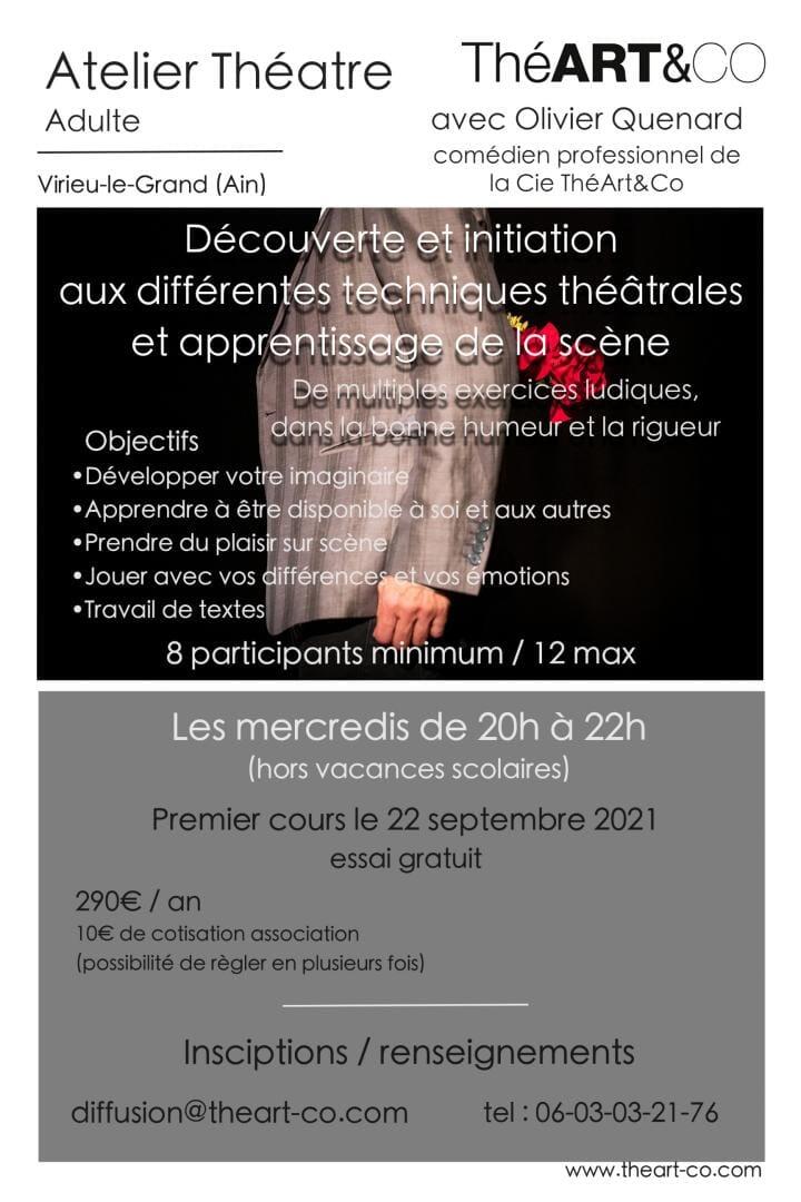 Atelier de théâtre pour adultes à Virieu le Grand