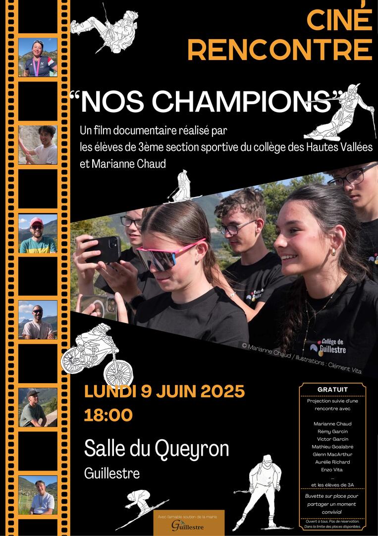 Ciné rencontre "Nos champions"_Guillestre