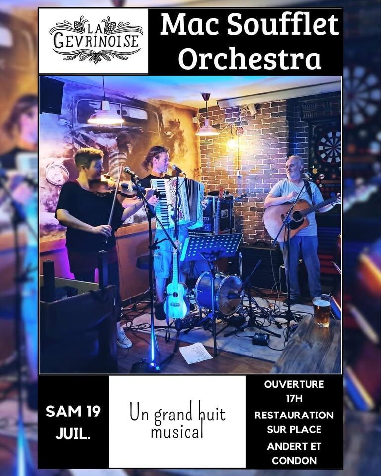 Concert "Mac Soufflet Orchestra" à la Gevrinoise_Andert-et-Condon