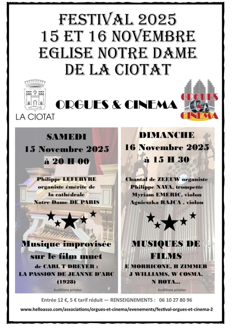 Festival Orgues & Cinéma_La Ciotat
