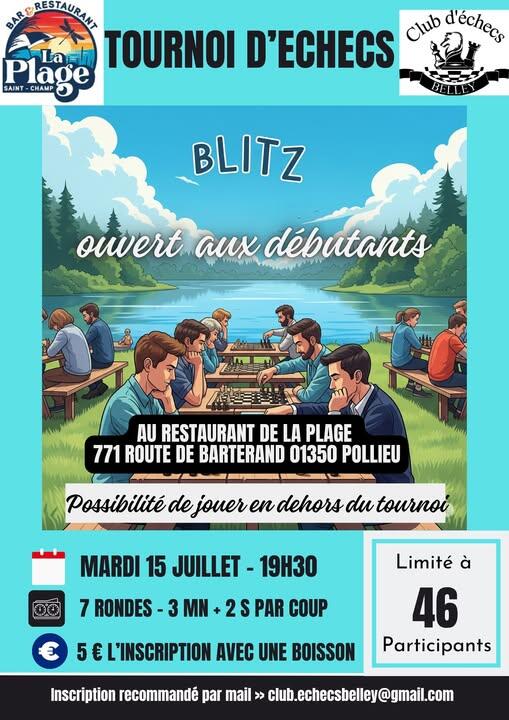 Tournoi d'échecs Blitz_Pollieu