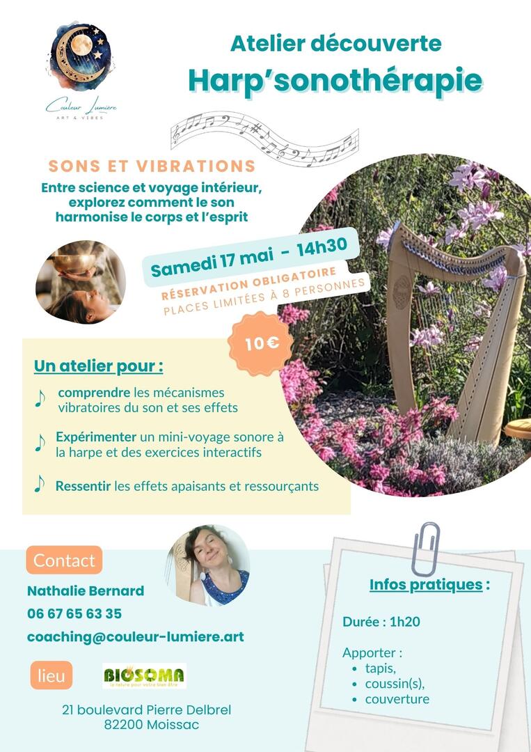 affiche atelier découverte sonothérapie