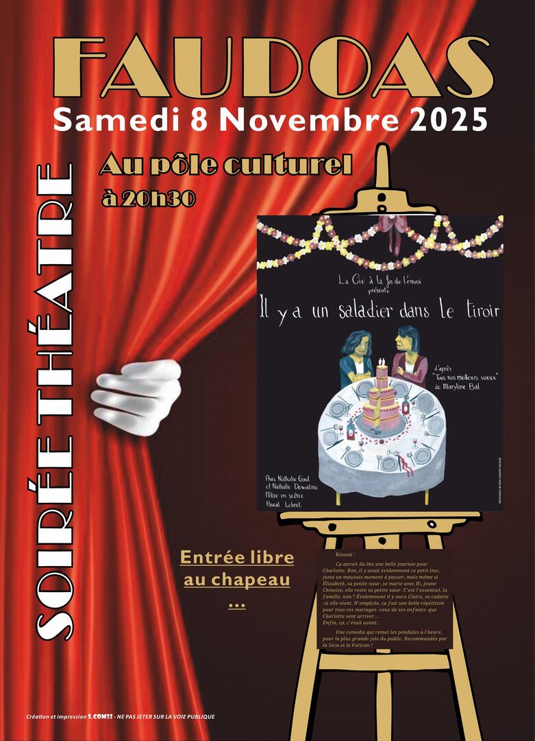 Théâtre "Il y a un saladier dans le tiroir"_Faudoas
