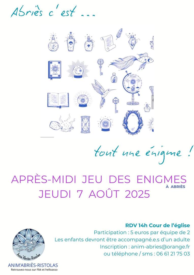 Jeu des énigmes_Abriès-Ristolas