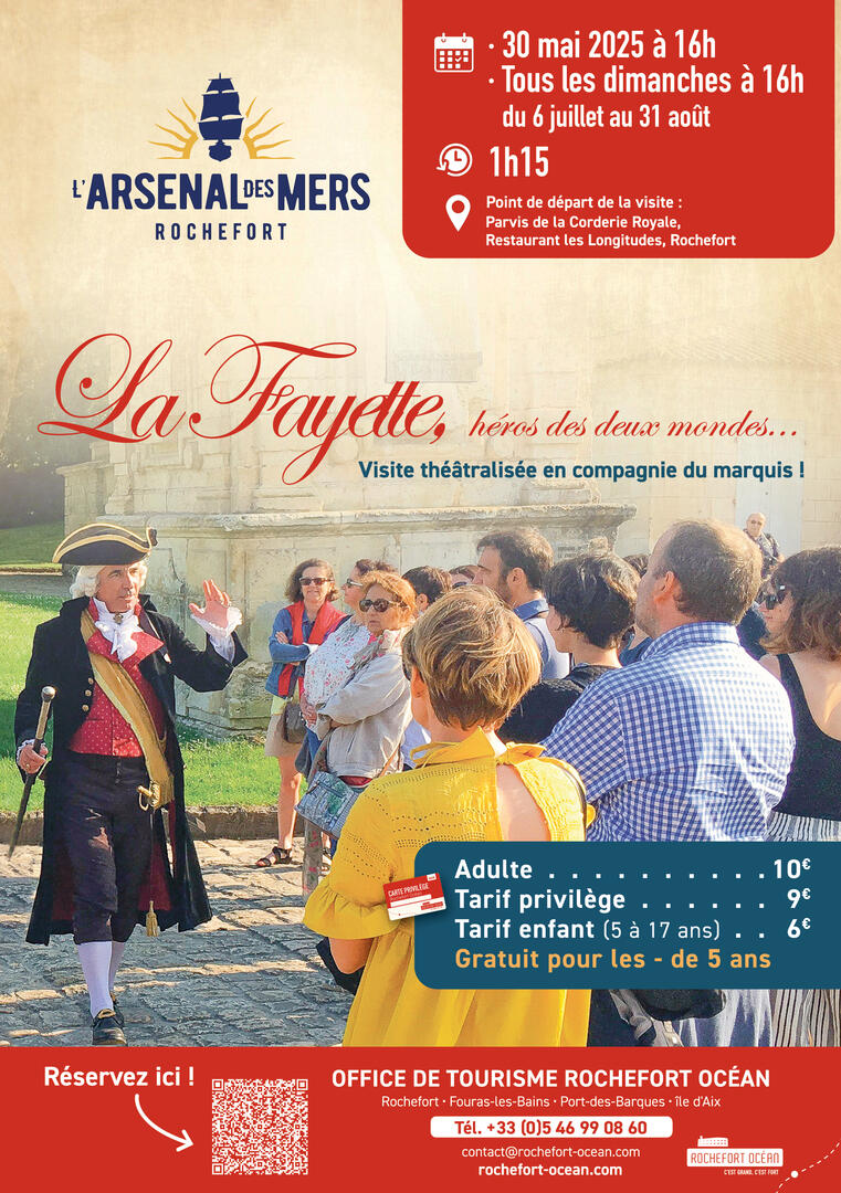 Visite théâtralisée : La Fayette, héros des deux mondes_Rochefort