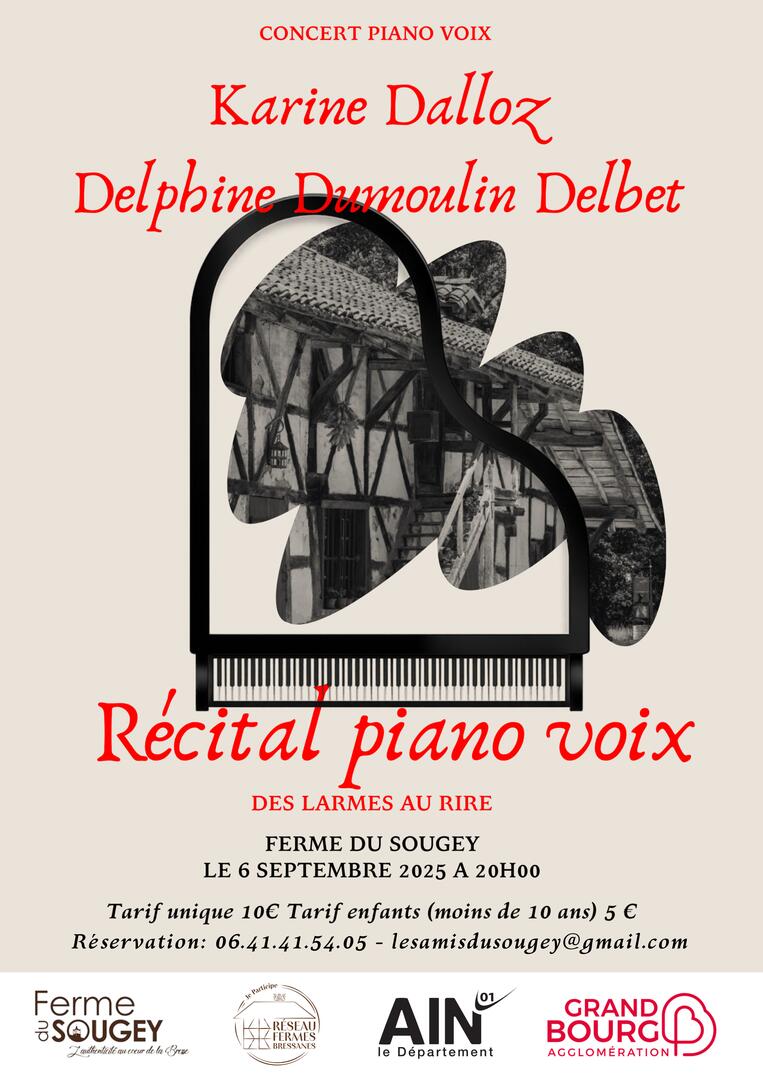 Récital piano voix à la Ferme du Sougey_Montrevel-en-Bresse