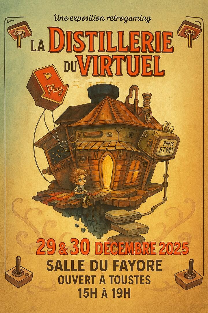 Exposition Retrogaming - La Distillerie du Virtuel_Saint-Michel-de-Chaillol