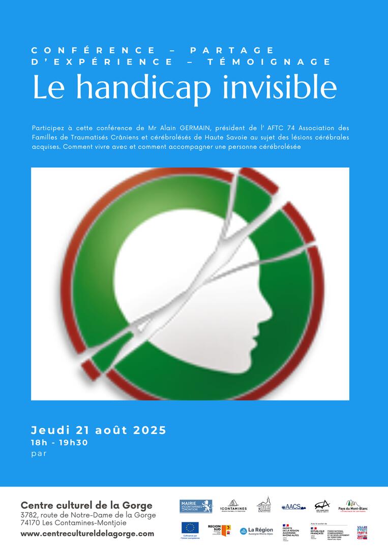 Conférence "Le handicap invisible" au Centre Culturel de la Gorge_Les Contamines-Montjoie