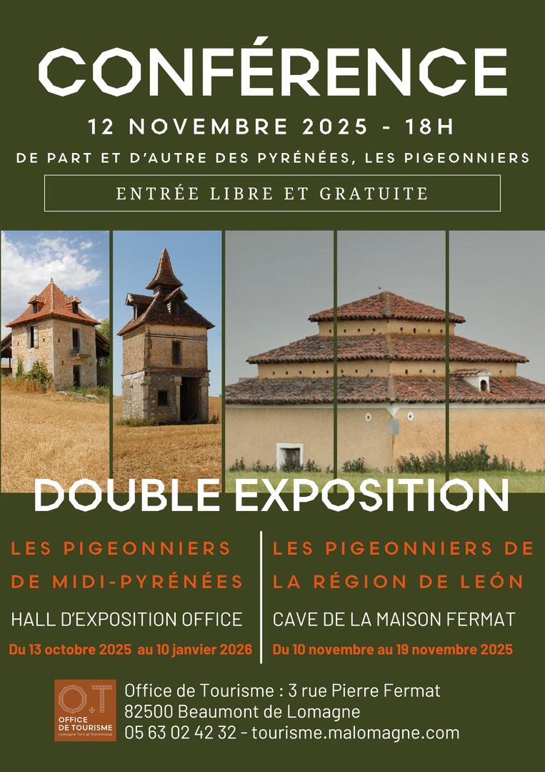 2 expositions "De part et d’autre des Pyrénées, les pigeonniers"_Beaumont-de-Lomagne