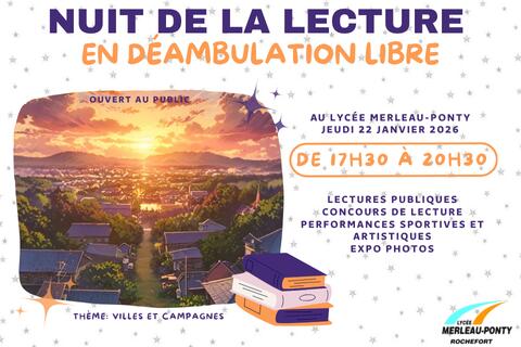 Nuit de la lecture_Lycée Merleau Ponty_Rochefort