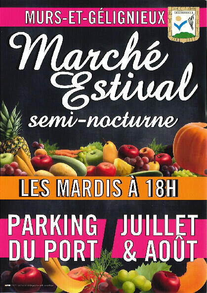 Marché estival de Murs-et-Gélignieux