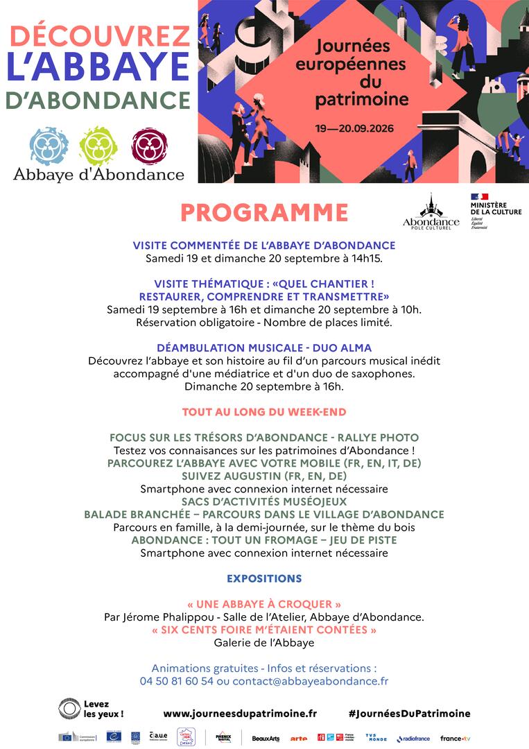 Journées Européennes du Patrimoine - Abbaye  d'Abondance_Abondance