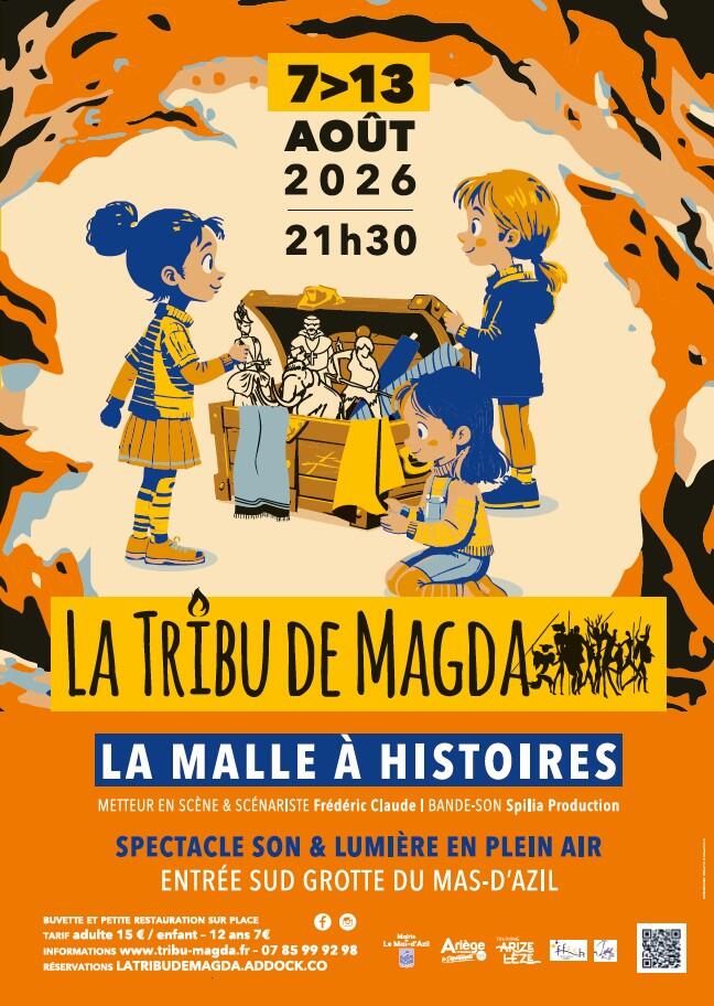 Spectacle Son et Lumière de La Tribu de Magda : La Malle à Histoires_Le Mas-d'Azil