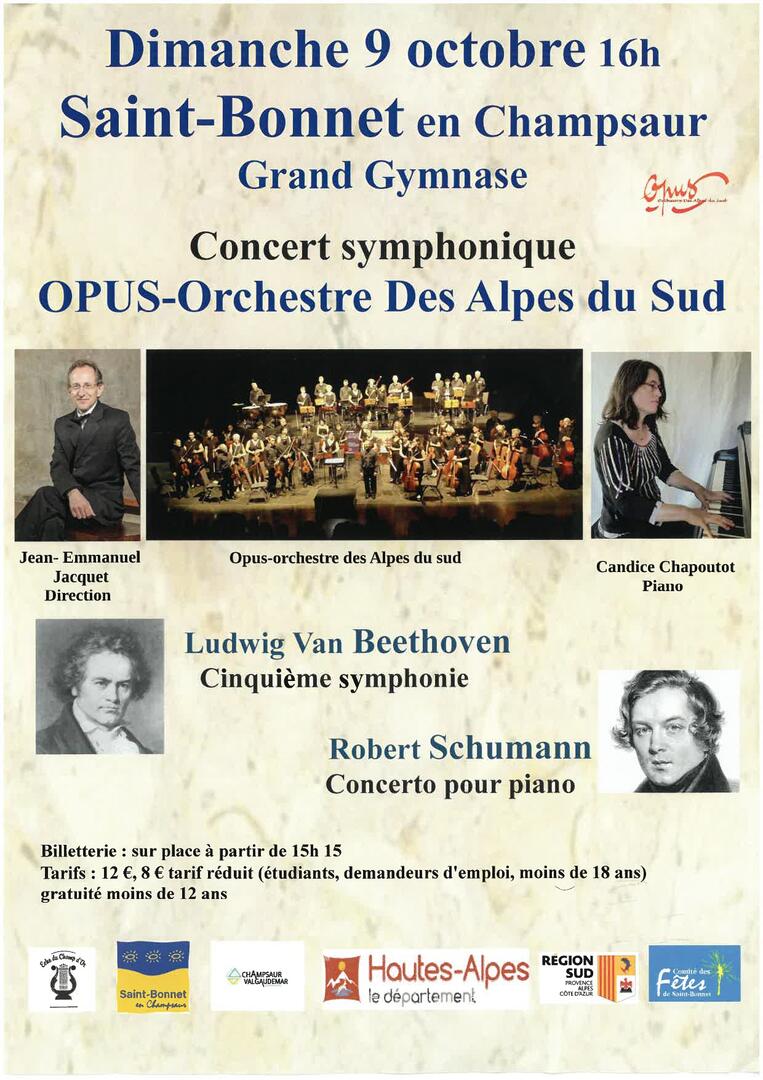 Concert symphonique Opus-Orchestre des Alpes du Sud