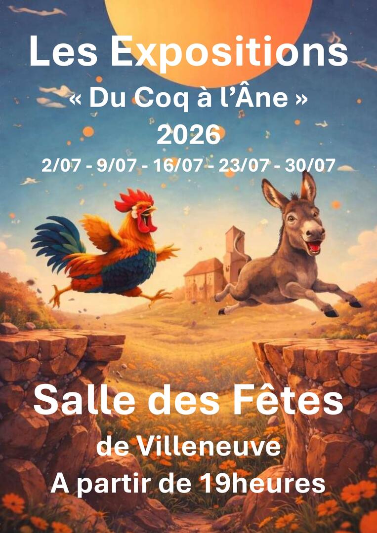 Les Expositions  "Du Coq à l'Âne"_Villeneuve
