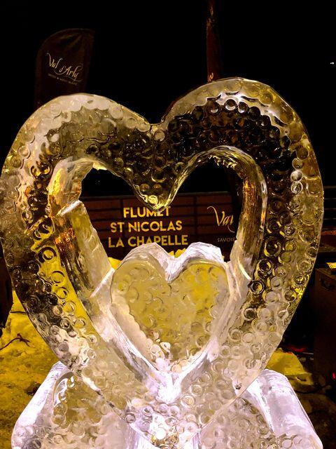 Sculpture sur glace