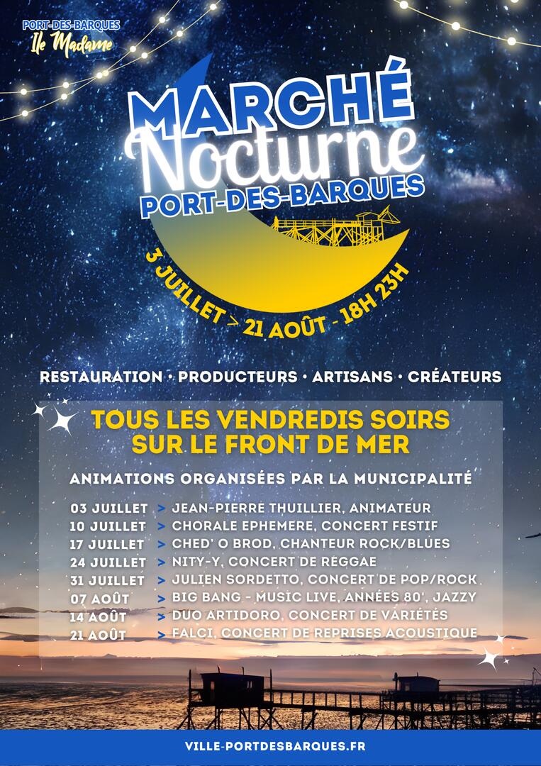 Marché nocturne_Port-des-Barques