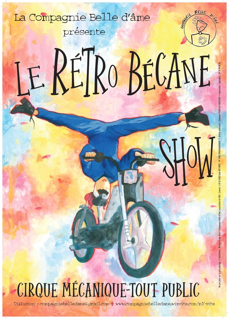 Spectacle pour enfants : "Rétro bécane show" de la Compagnie belle d'âme_Les Contamines-Montjoie