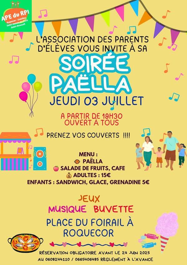 Soirée Paëlla_Roquecor