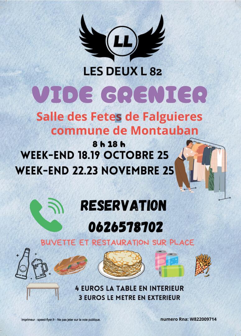 Vide grenier - Salle de Falguières_Montauban