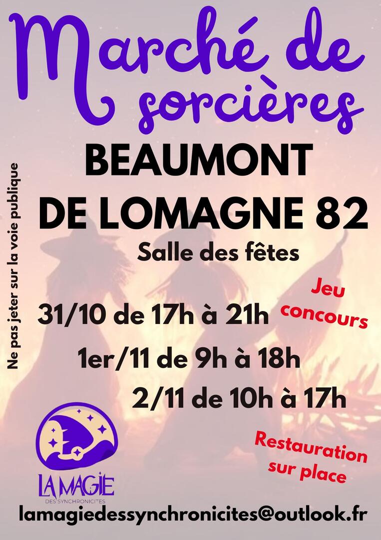Marché des sorcières - Salon ésotérique_Beaumont-de-Lomagne