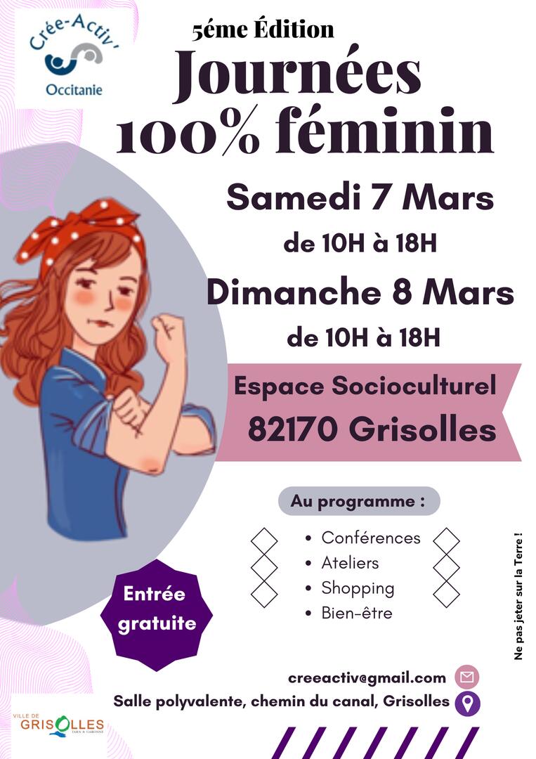 Participez aux Journées 100% Féminin !