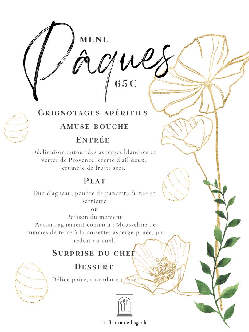 Menu Pâques