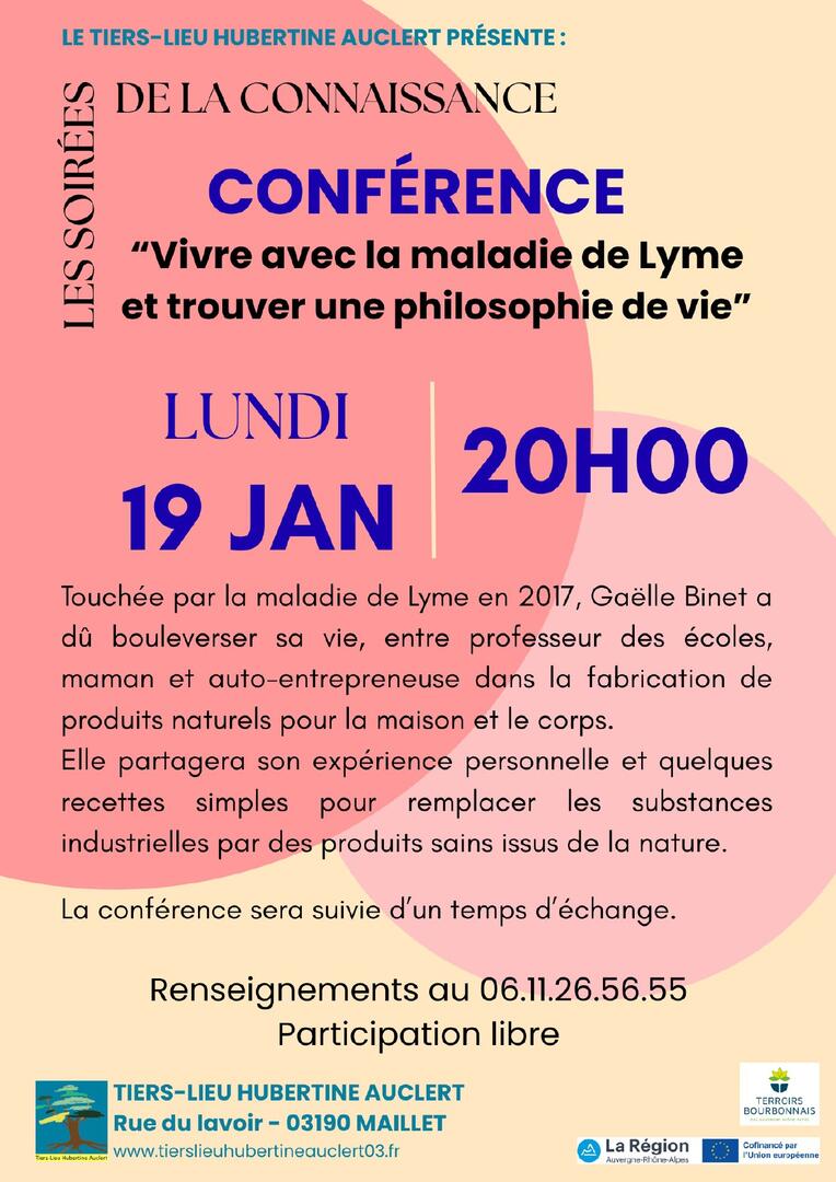 Conférence : Vivre avec la maladie de Lyme_Haut-Bocage