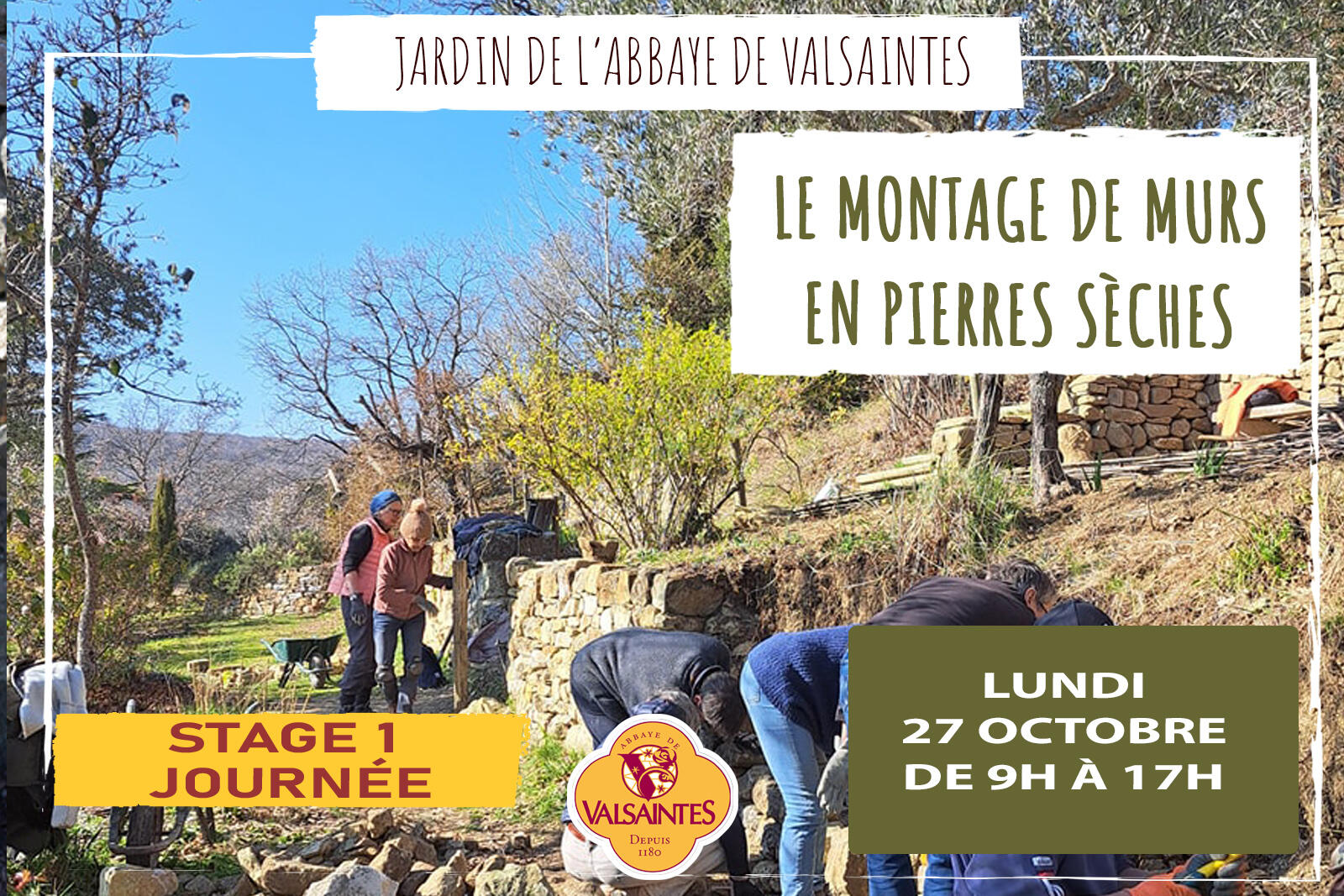 Stage : Le montage de murs en pierres sèches_Simiane-la-Rotonde