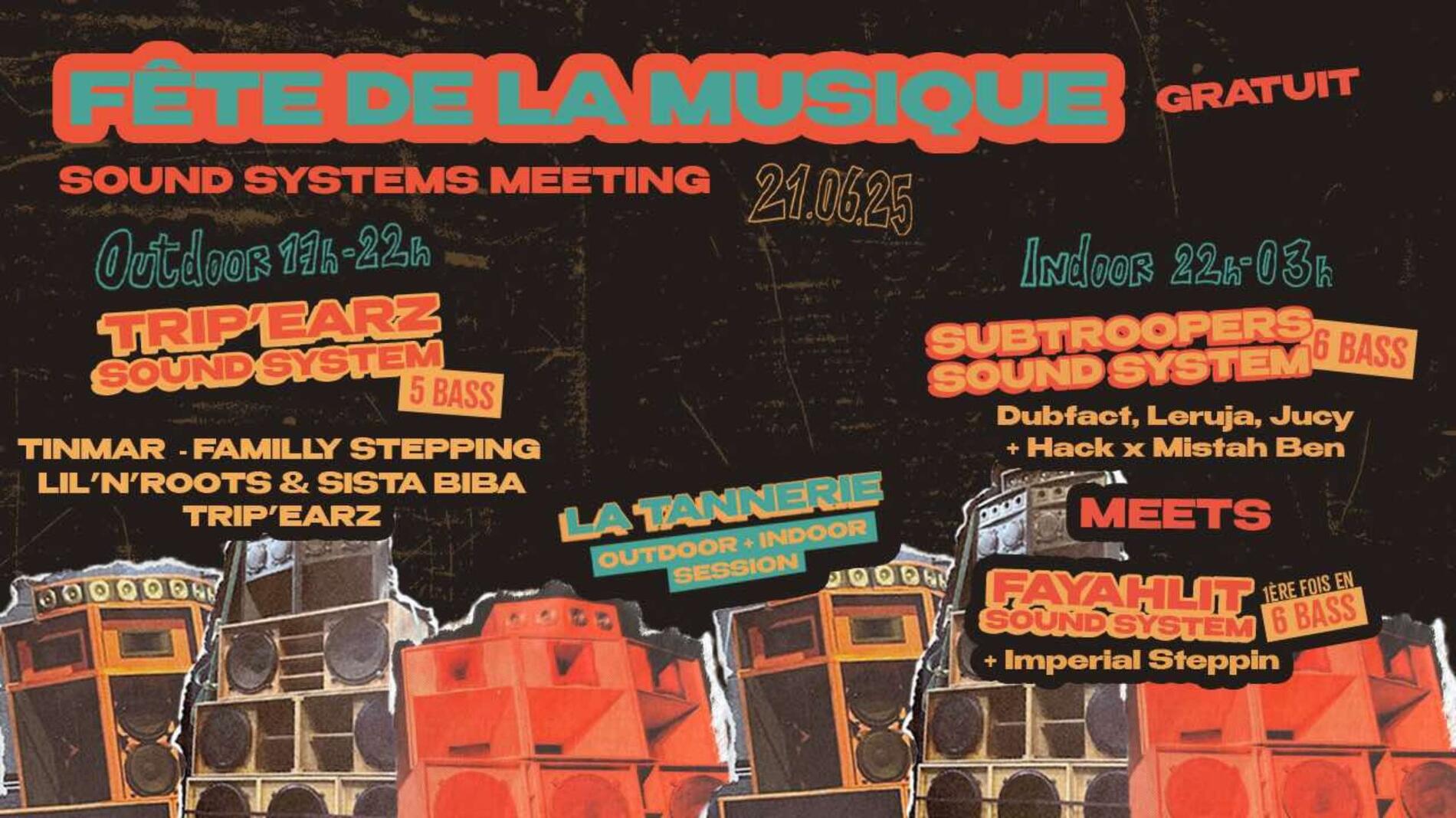 Fête de la Musique : Sound Systems Meeting (outdoor + indoor session)_Bourg-en-Bresse