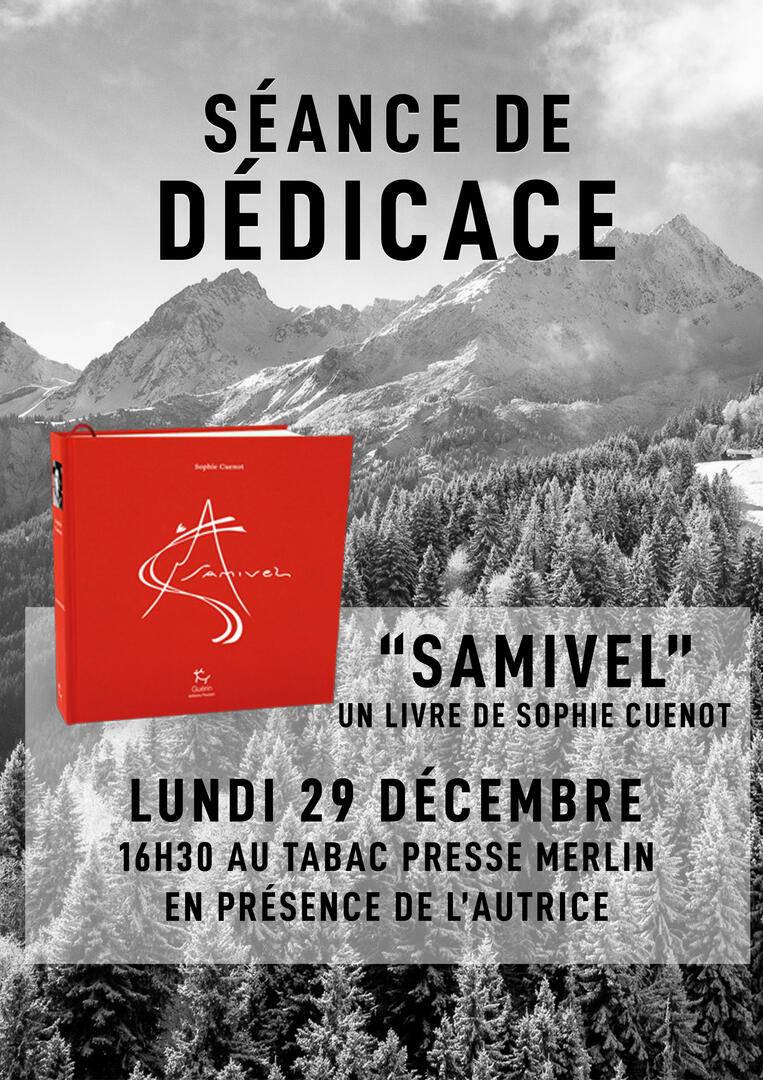 Séance de dédicace du livre "Samivel" de Sophie Cuenot_Les Contamines-Montjoie