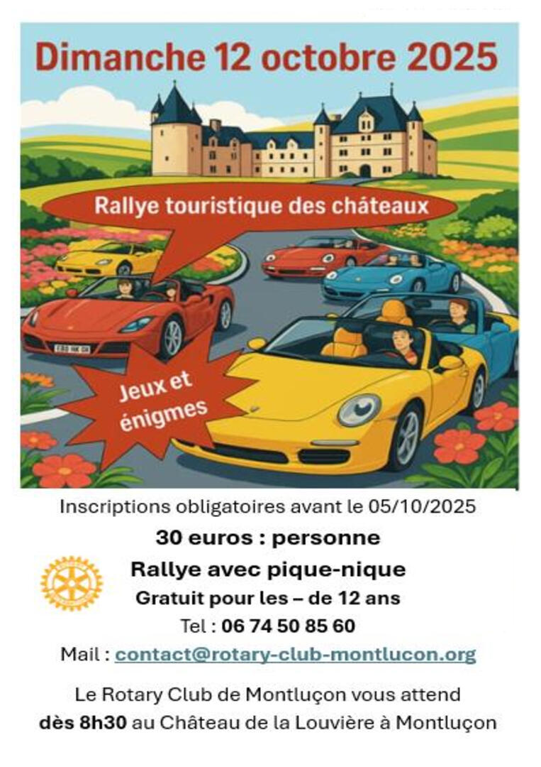 Rallye touristique des Châteaux_Montluçon
