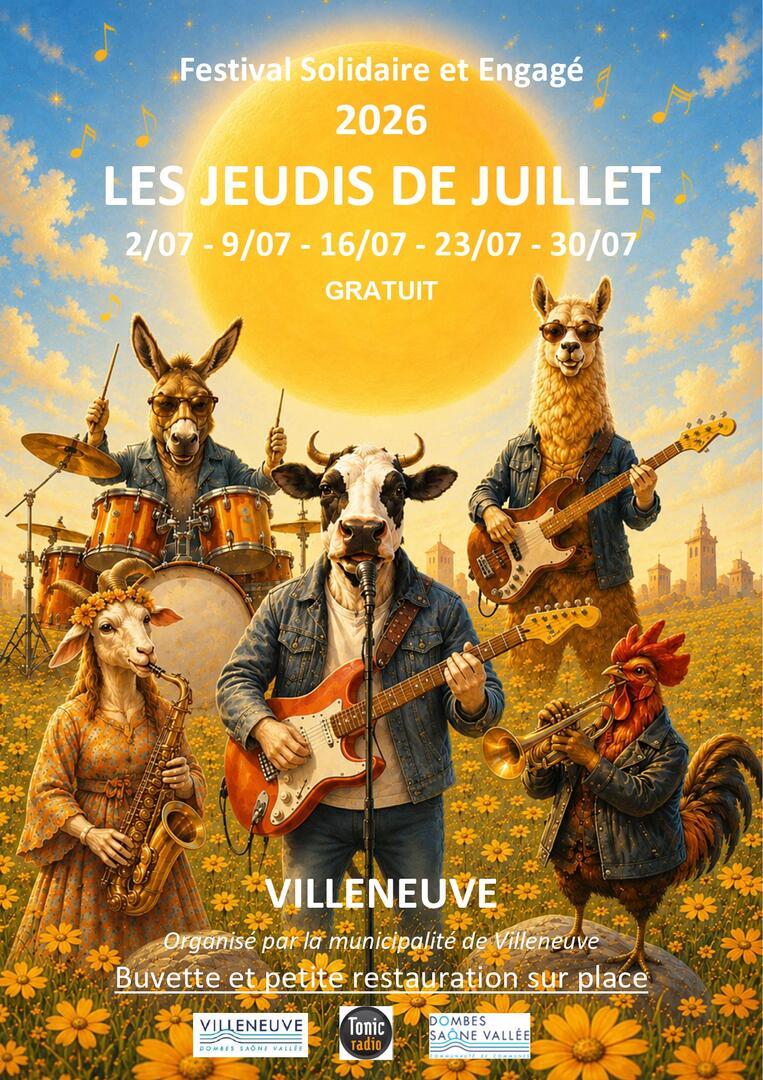 Festival Solidaire " Les Jeudis de Juillet"_Villeneuve