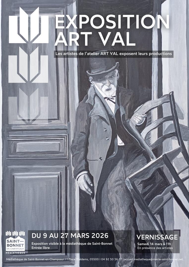 Exposition ART VAL : les artistes enfants et adultes de l'atelier ART VAL exposent leurs productions_Saint-Bonnet-en-Champsaur