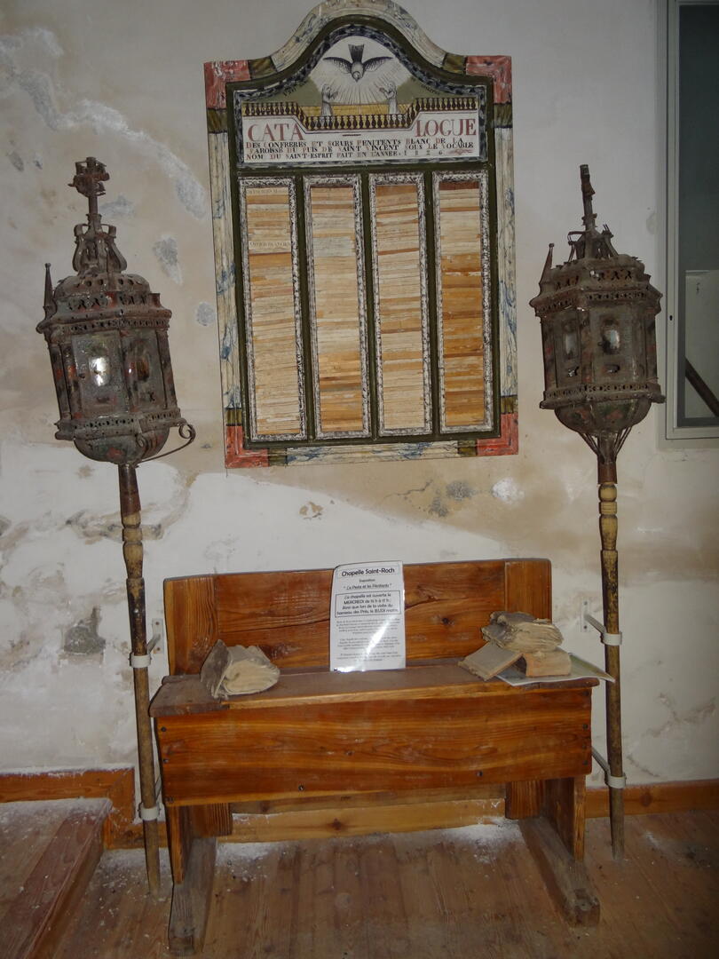 Mobilier chapelle St-Roch des Prés