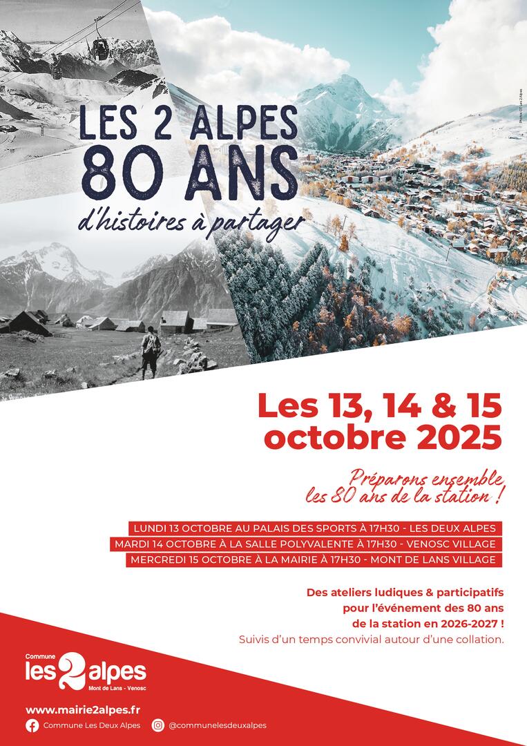 Les 2 Alpes, 80 ans d'histoires à partager_Les Deux Alpes