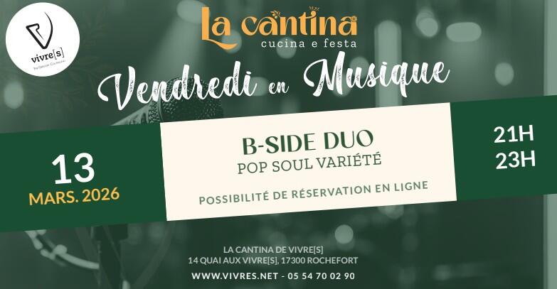 Concert "B-Side Duo" à La Cantina_Rochefort
